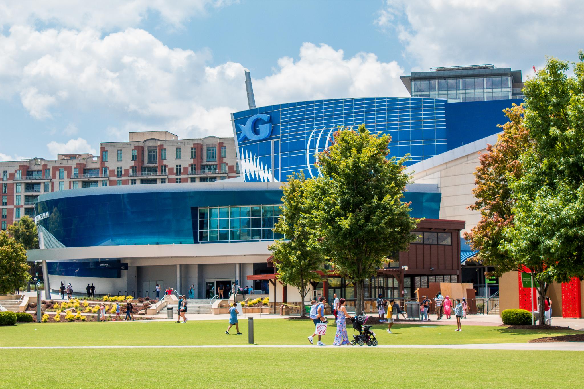 Georgia Aquarium exterior in Atlanta